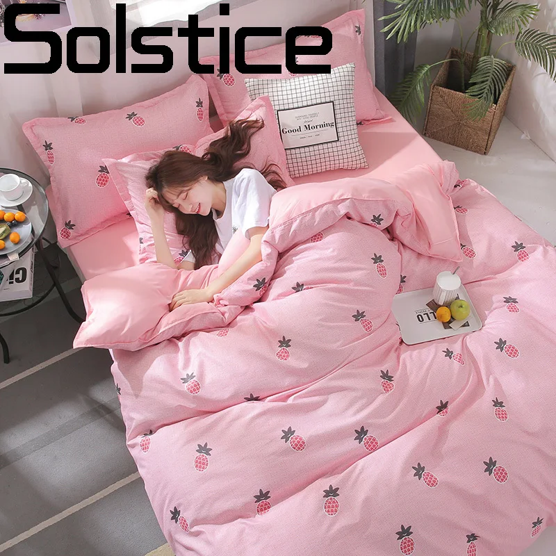 

Комплекты постельного белья Solstice для мальчиков, простыня, пододеяльник, наволочки, простыня в роскошном стиле для спальни, размер King-Size 3/4 шт...