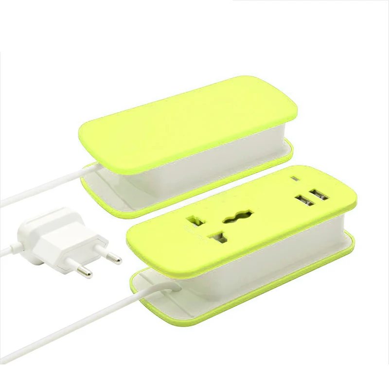 3 In 1 2 Ports AC Power Strip Travel USB Charger Home Wall Adapter Outlet Slots Hub Desktop KY18 | Электроника