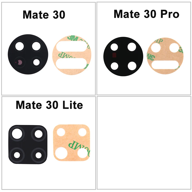

10-100pcs Housing Camera Glass Cover for Huawei Mate 30 Lite Pro Rear Back Camera Glass Lens Replacement With Adhesive Sticker
