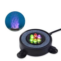 6leds colourful aquarium led lamp glow in the dark waterproof oxygen bubble light for fish tank accessories decoration