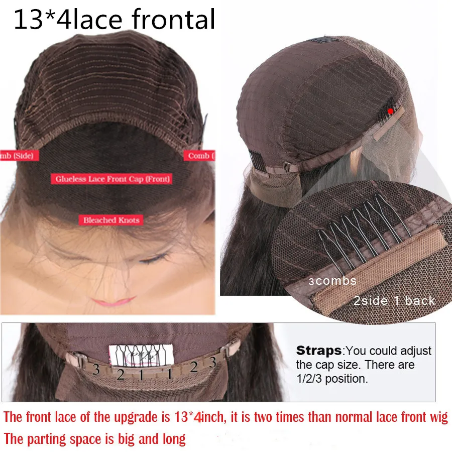 

Dark Red&Wine Red Color Lace Frontal Human Hair Wig Remy Brazilian Disposable Deep Wave Hair Ombre Lace Wig for Women