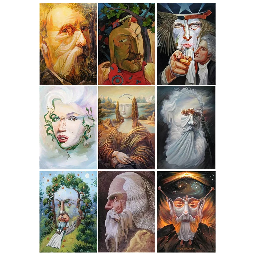 

5D полноформатная Алмазная картина «сделай сам», картина в картине», портретное искусство, вышивка крестиком, 3D вышивка стразы, мозаика, дома...