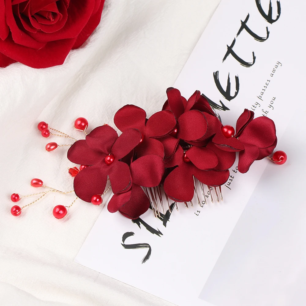 1 шт. заколки для волос с цветами свадебные аксессуары |