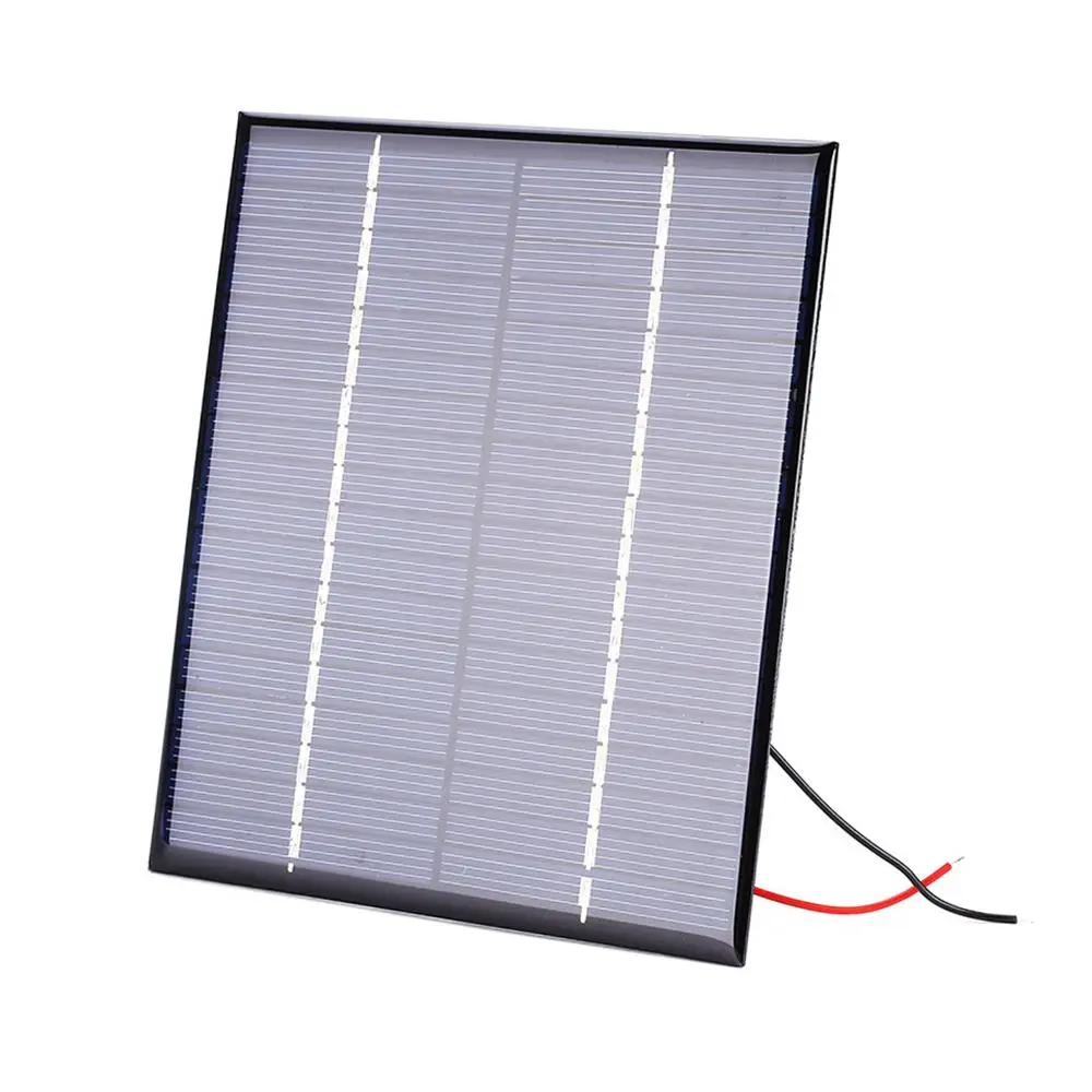 Солнечная панель 2 Вт энергосберегающая мини-поликристаллическая 110 × 136 3 0 мм 18 в