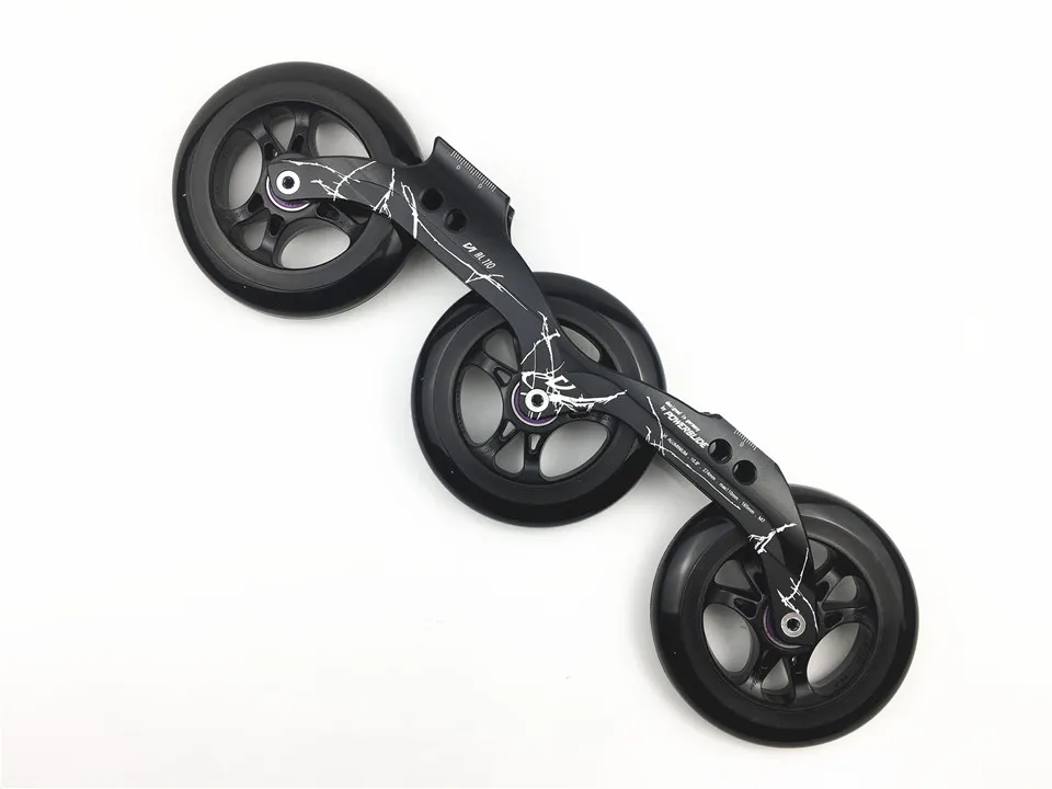 Powerslide скоростная роликовая рама 3*110 мм с 110 мм Powerslide Infinity Skating 85A колеса для 150-195 мм расстояние Patines база