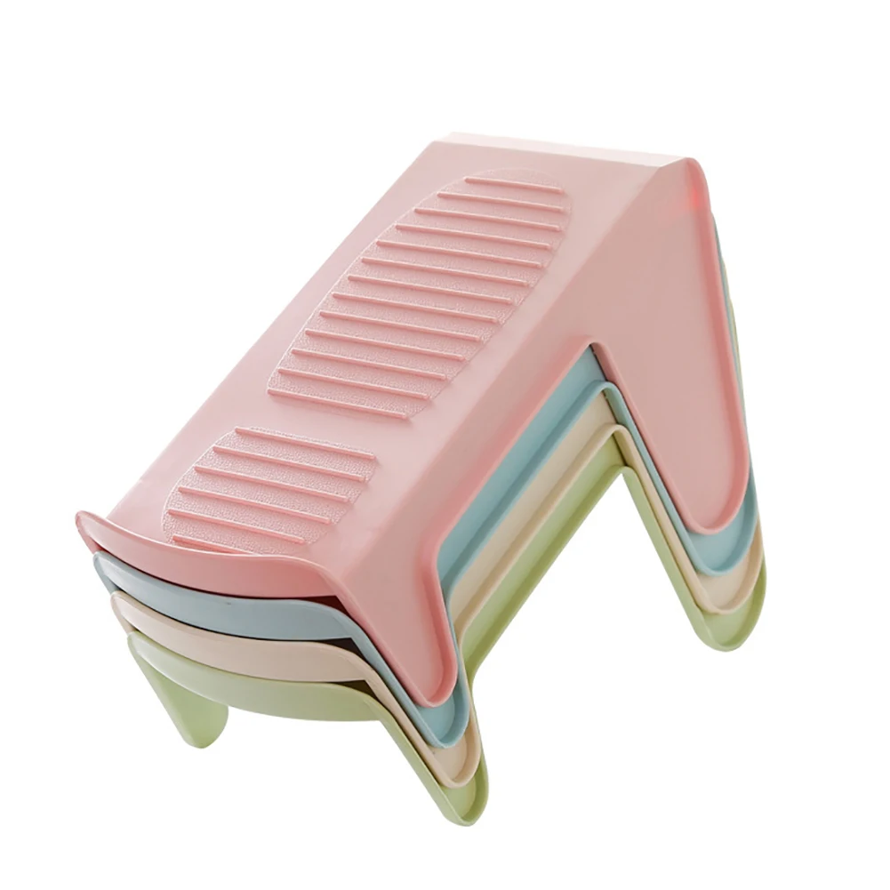 1 шт. модная пластиковая стойка для обуви органайзер экономия пространства