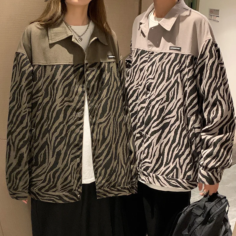 Женская кожаная куртка нишевого дизайна Корейская жареная уличная зебры
