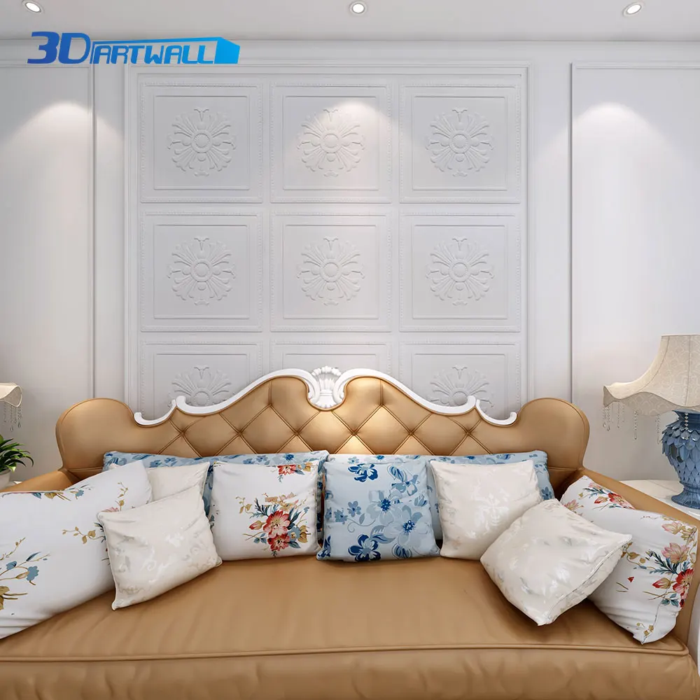 3DARTWALL белые декоративные 3D панели из ПВХ текстурированные стеновые декорации Cornus