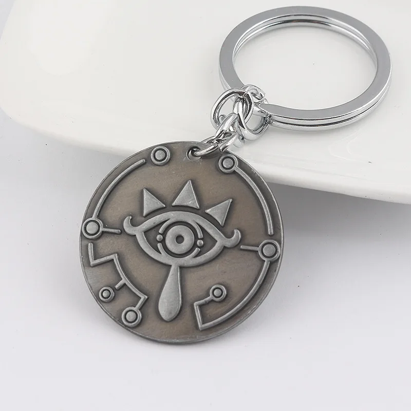 Game The Legend of Zelda Breath Wild Necklace Cosplay Prop Accessories Metal Keychain Pendant Jewelry Key Ring | Тематическая
