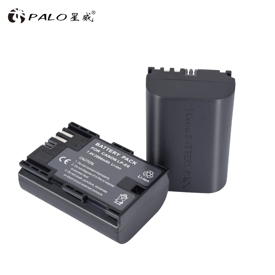4 шт. Аккумулятор для камеры Canon EOS 5DS R 5D Mark II 6D 7D 80D 2000 мАч | Электроника