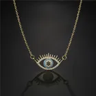 Новое поступление 2021, ожерелье с кулоном в виде глаза из микрозакрепленного циркония для женщин, изящная бижутерия, модные ожерелья, подарки на день рождения