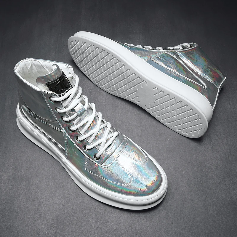 IGxx высокая обувь скейтборд со шнуровкой кожаные шикарные мужские кроссовки