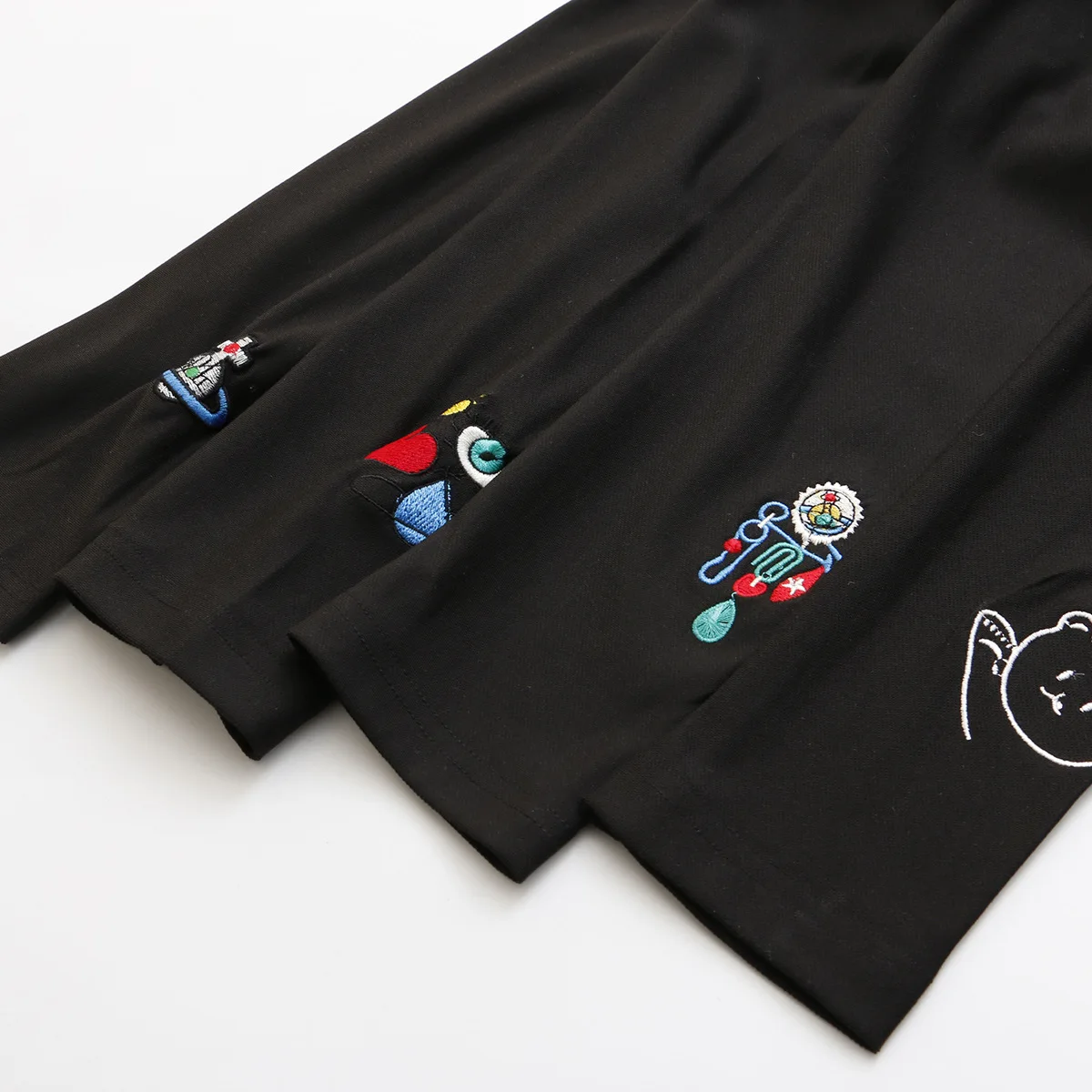 Вышитые леггинсы размера плюс женские обтягивающие брюки карандаш весна 2020 с