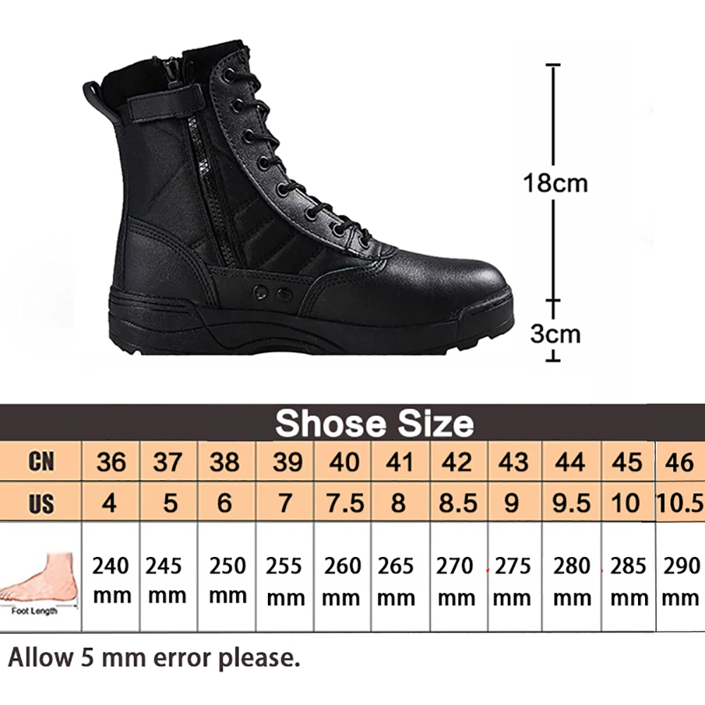 ANTARCTICA SWAT молния Треккинговая походная обувь для мужчин военные тактические