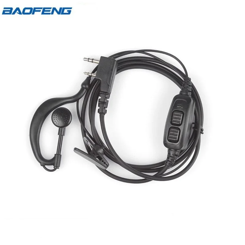 Аксессуары BAOFENG оригинальная Двойная PTT Baofeng гарнитура наушники с микрофоном для