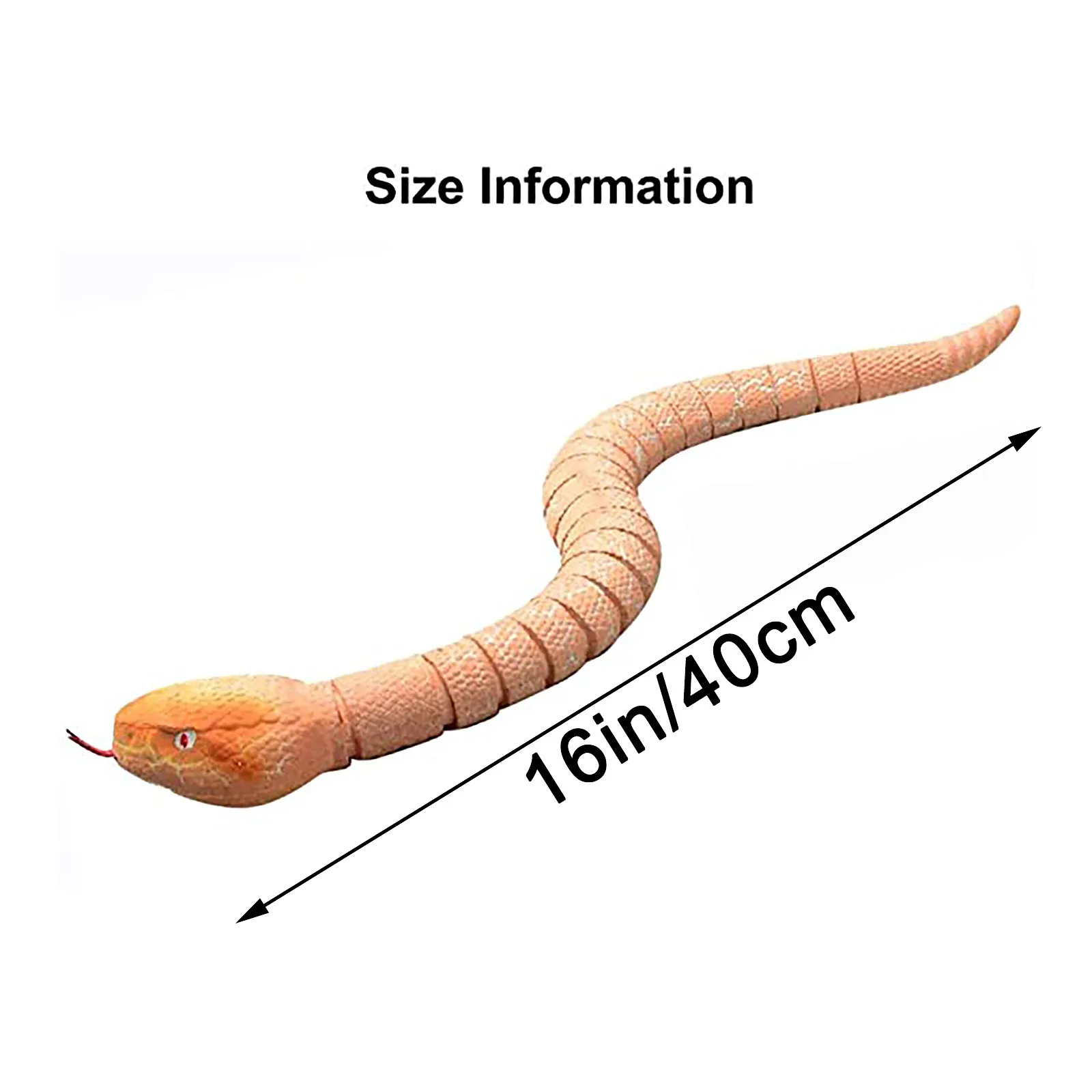 

Fidget Toys 16 Inches Realistic Remote Control RC Snake Toy With Shaped Infrared Contro brinquedos Hot 2021