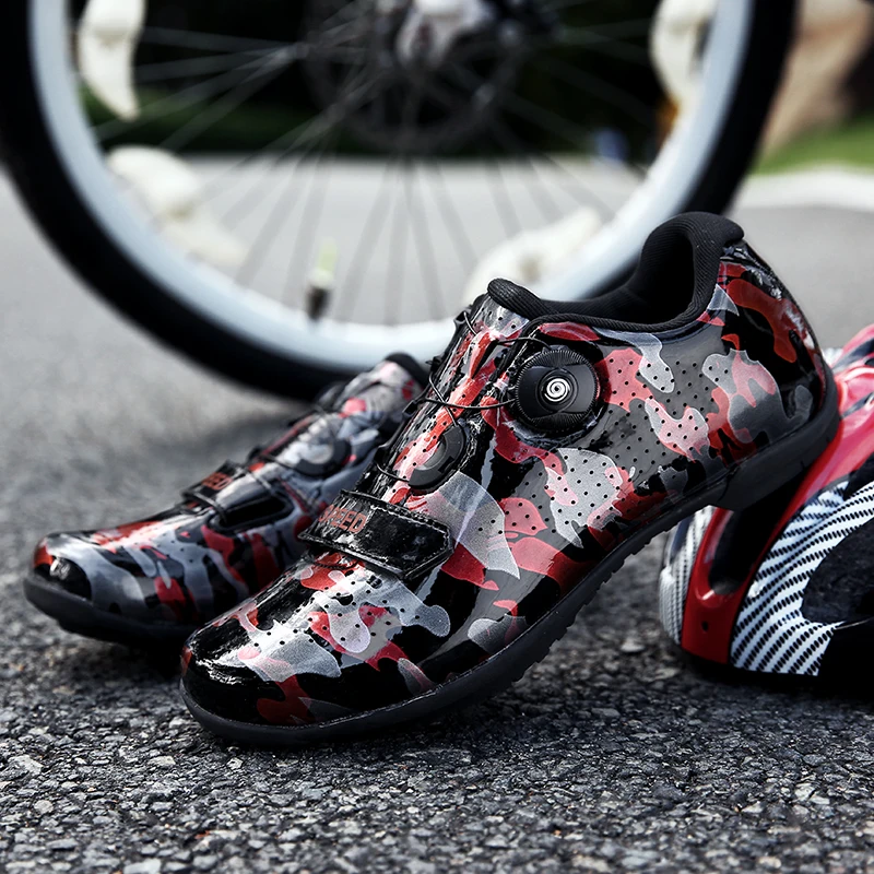 

2020MTB luminous cycling shoes men's fluorescent shoes non-slip outdoor road self-locking couple cycling shoes training shoes