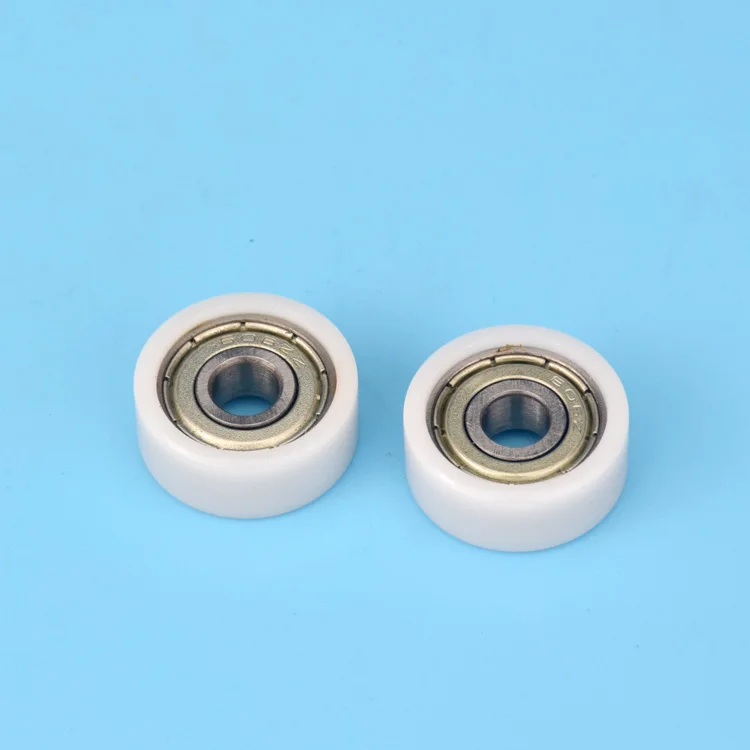 1 шт. delrin POM с пластиковым покрытием плоский край колесо роликовый подшипник 6х20х8 5