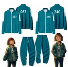 Корейский пиджак кальмар игра толстовки на молнии женские куртки 067 Kang Sae Byeok детская спортивная одежда для бега в горы