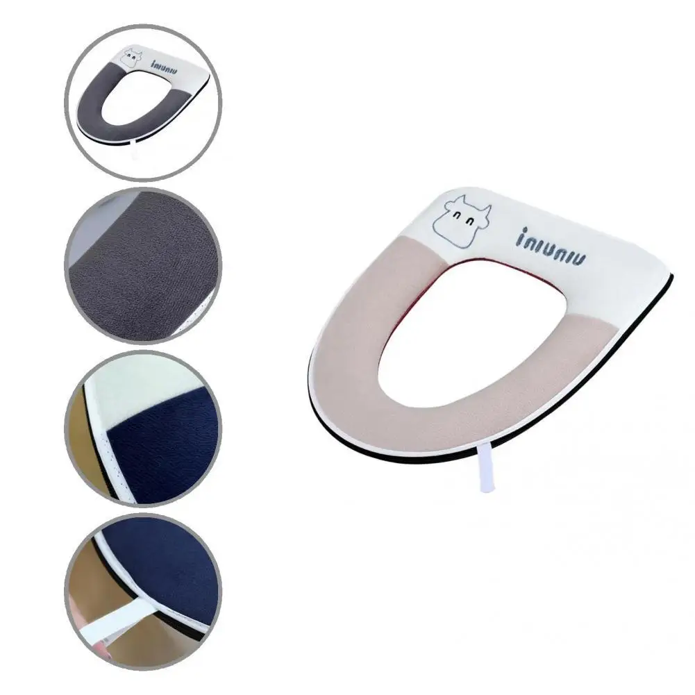 

Unique Toilet Cushion Exquisite Hard to Fade Comfortable Touch Soft Toilet Cushion Toilet Seat Cover Toilet Seat Pad