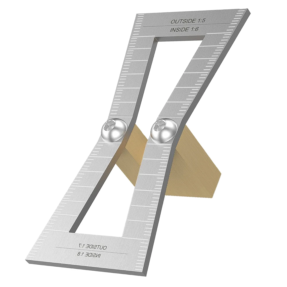 

Dovetail Marker Aluminum Woodworking Dovetail Marking Template Tool Wood Joints Gauge For Hand Cut Wood Joints Slopes Measuring