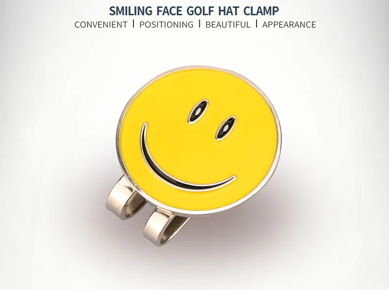Гольф зажим для кепки милая улыбка лицо Марка аксессуары гольфа улыбающееся |