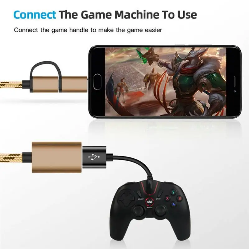 2 в 1 USB 3 0 OTG адаптер кабель Type C Micro к интерфейс конвертер для мобильного телефона