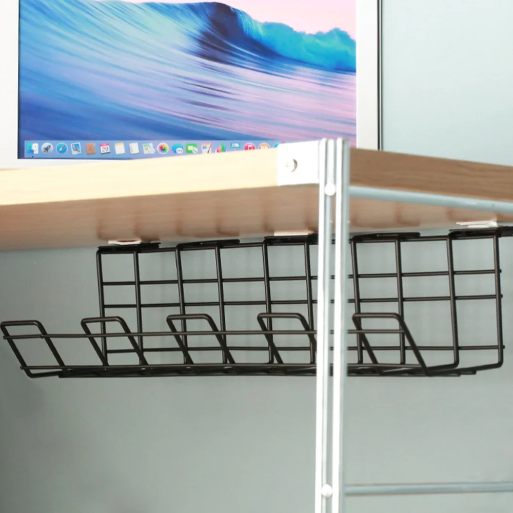 

1Pc Under Desk Wire Storage Rack Useful Patch Board Storage Rack for Home