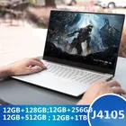 Ноутбук 15,6 дюймов, Windows 10 Pro, 1920*1080, intel Celeron J4105, 12 Гб ОЗУ, 128 ГБ256 ГБ512 ГБ1 ТБ SSD, HDMI, нетбук