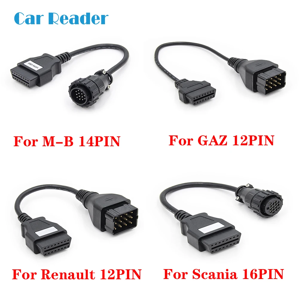 Для серии тележки конкретного смесителя кабель для Benz 14PIN GAZ 12PIN Renault IVECO 30/38PIN