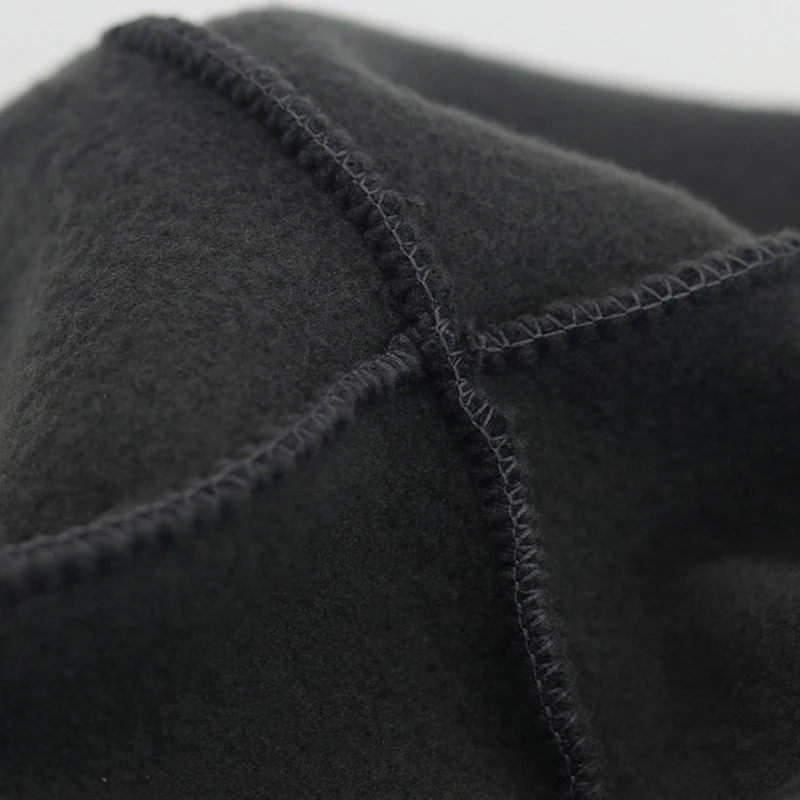 Однотонная шапка бини Мягкие флисовые колпачки для осени и зимы мужские уличные