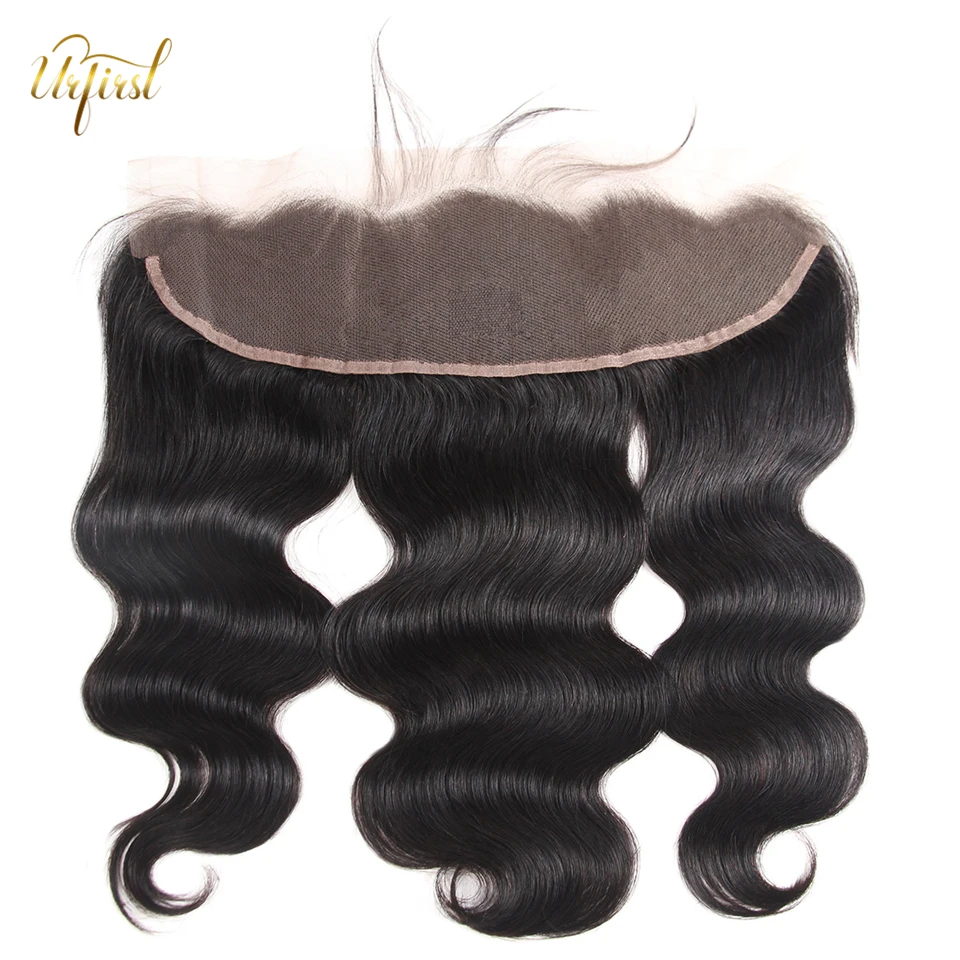 HD Body Wave Lace Frontal Pre Plucked 13X4 Lace Frontal Closure With Baby Hair Free Part Remy Brazilian Human Hair Closure