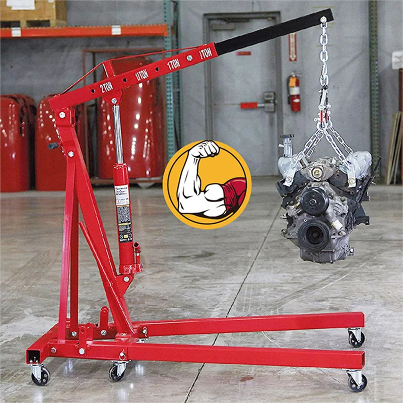 

Car Engine Crane Folding 2T Automobile Repairing Powerplant Hanger Labor-saving Lifting Tools Engine-Service Pylon On Sales