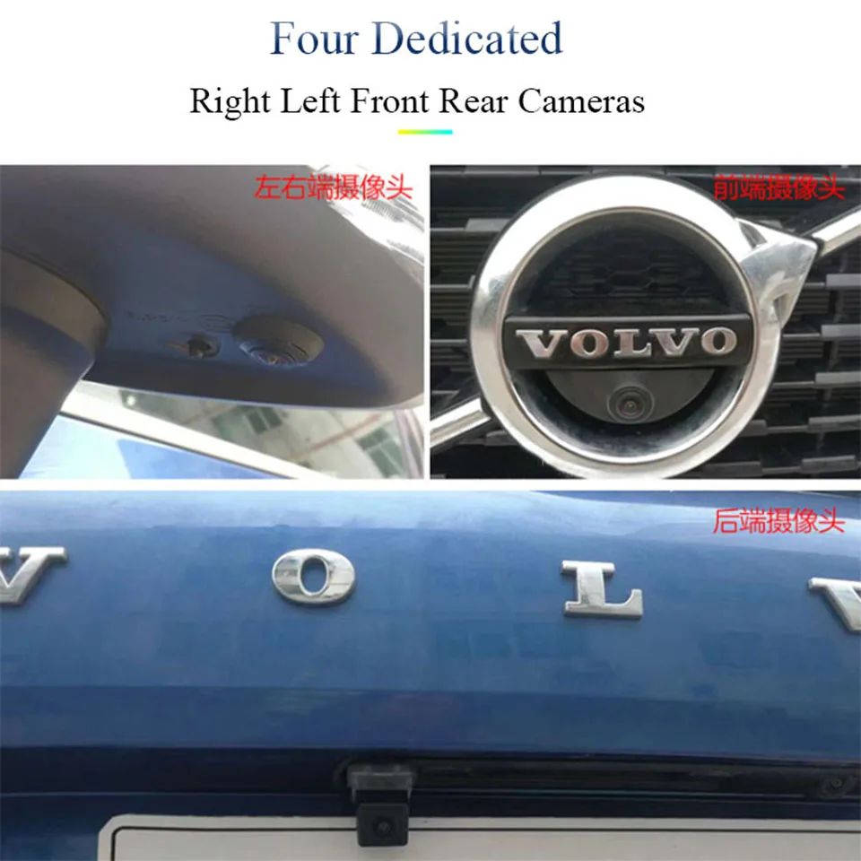 Камера заднего вида aHD Bird view камера и Переднего Вида с углом обзора 360 градусов