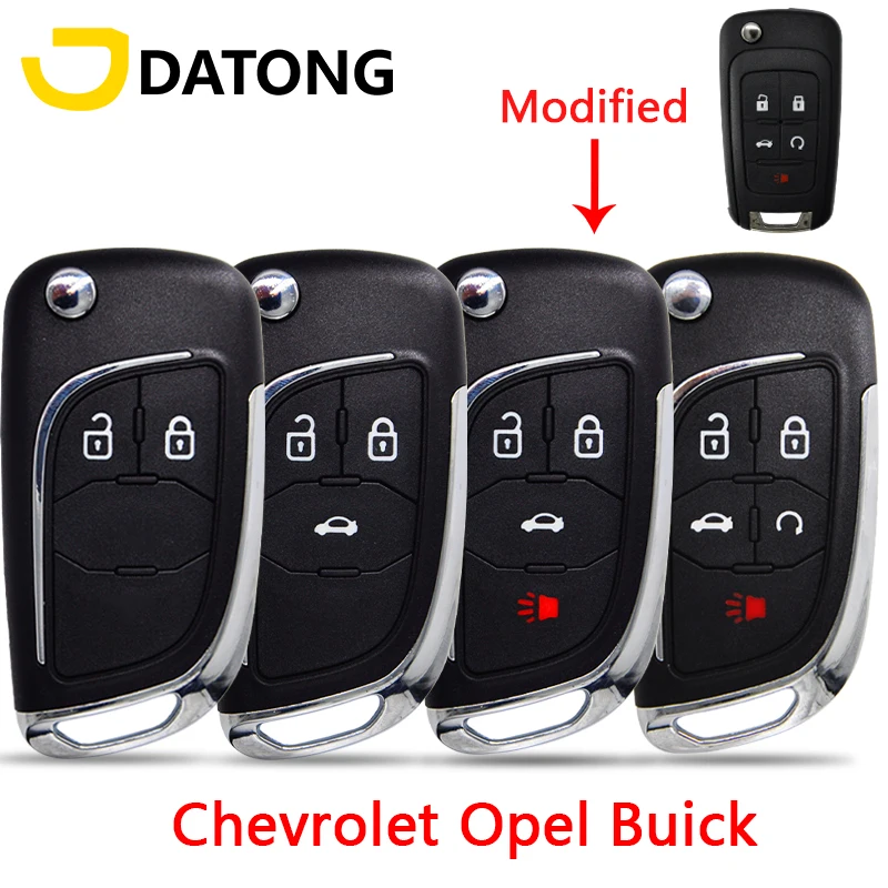 

Datong World Car Remote Key Shell Case For Chevrolet Cruze Malibu Camaro Buick Opel Astra Vauxhall Insignia upgrade Flip Cover