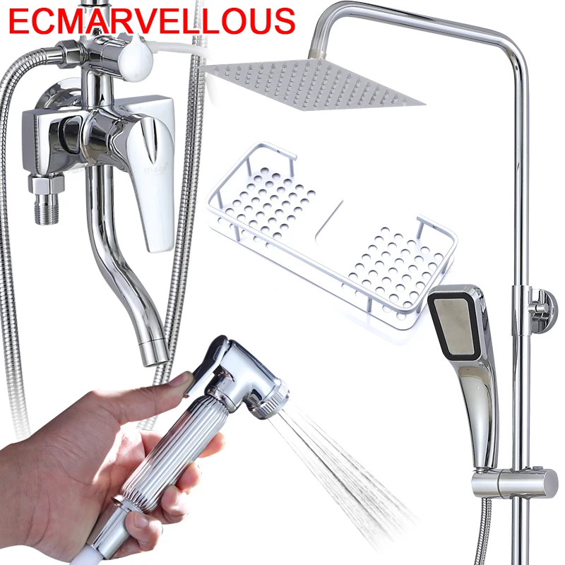 Система для душа Salle De Bain Douche Painel Duschset Regadera Dusche Eletrico Chuveiro Do Banheiro Ducha | Обустройство