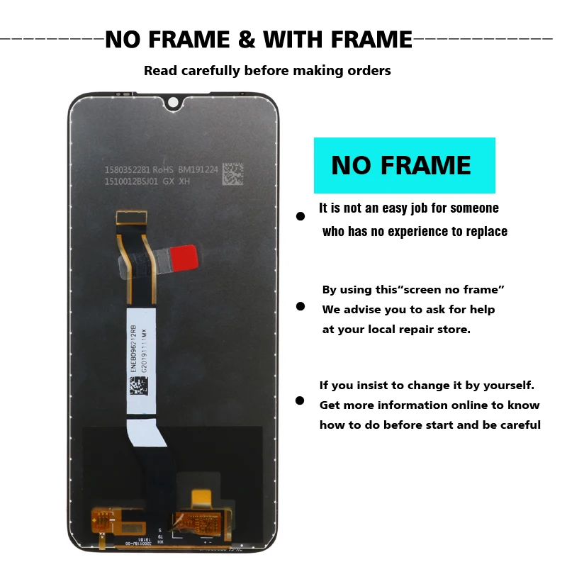 ЖК-дисплей 6 3 ''для Xiaomi Redmi note 8 оригинальный с сенсорным экраном дигитайзером