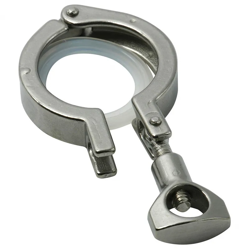 Сверхмощный тройной зажим из нержавеющей стали с одной штифтовой гайкой и