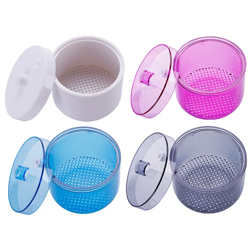 Фрезы для ногтей коробка дезинфекции и замачивания Круглый фильтр