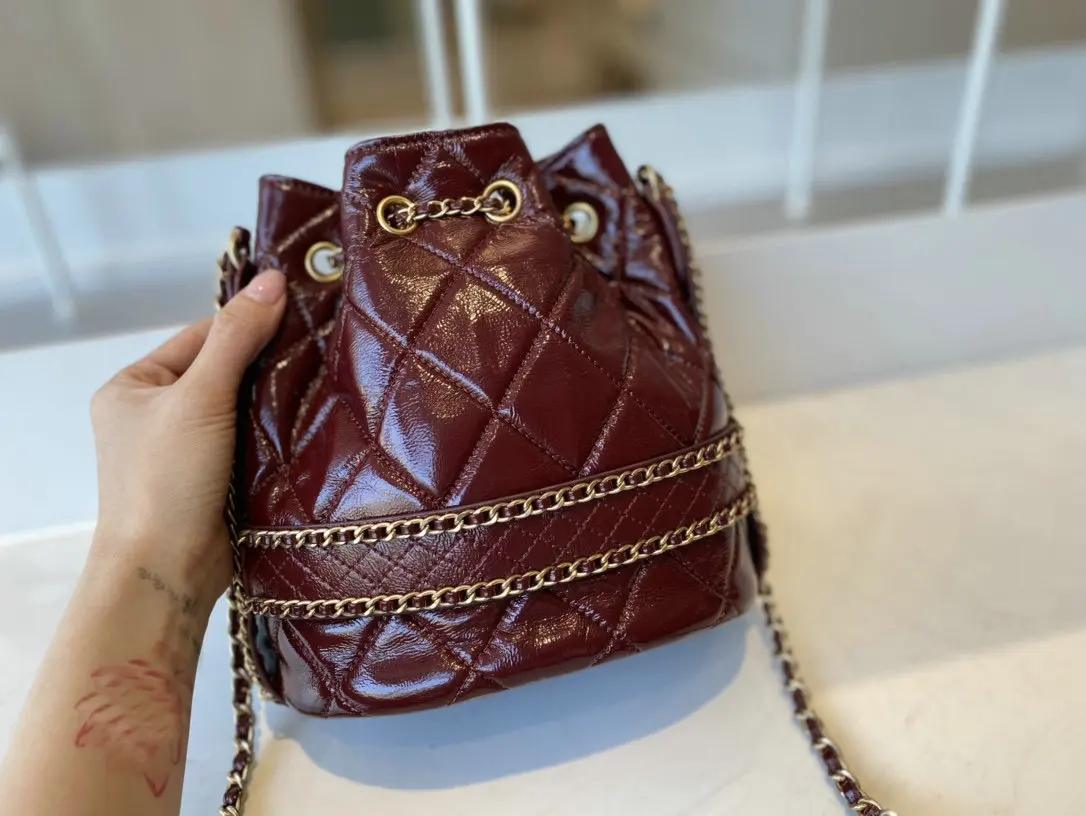 

Luxury leather Hobo chain small backpack designer purse brand top quality feminine fashion School backpack