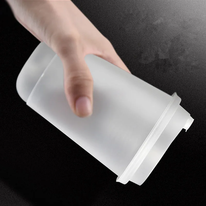 100 шт./упак. 500ml одноразовые Пластик молока Чай чашка u образная чашки мультфильм