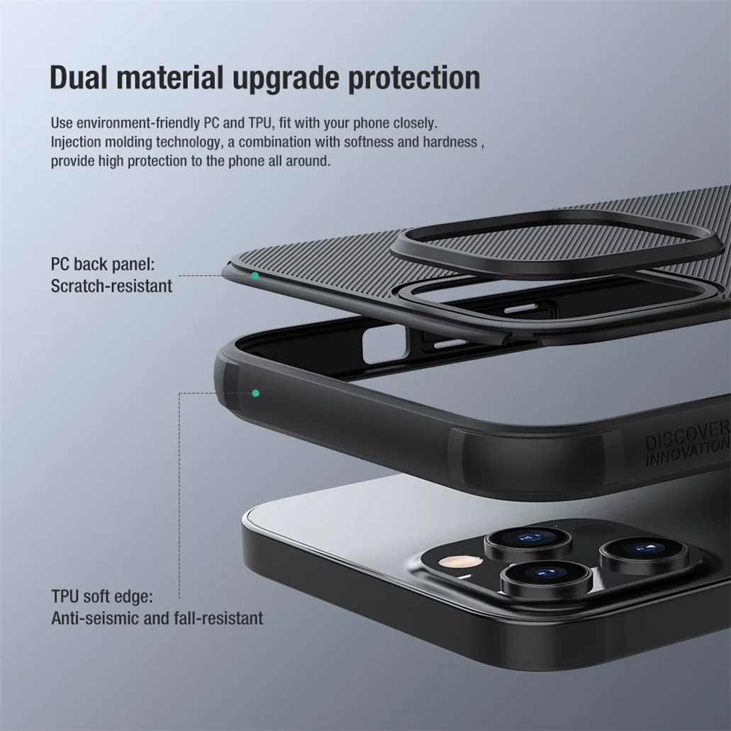Чехол для iPhone 13 Pro / Max матовый защитный чехол Nillkin с краями из ТПУ iPhone13 Mini корпус