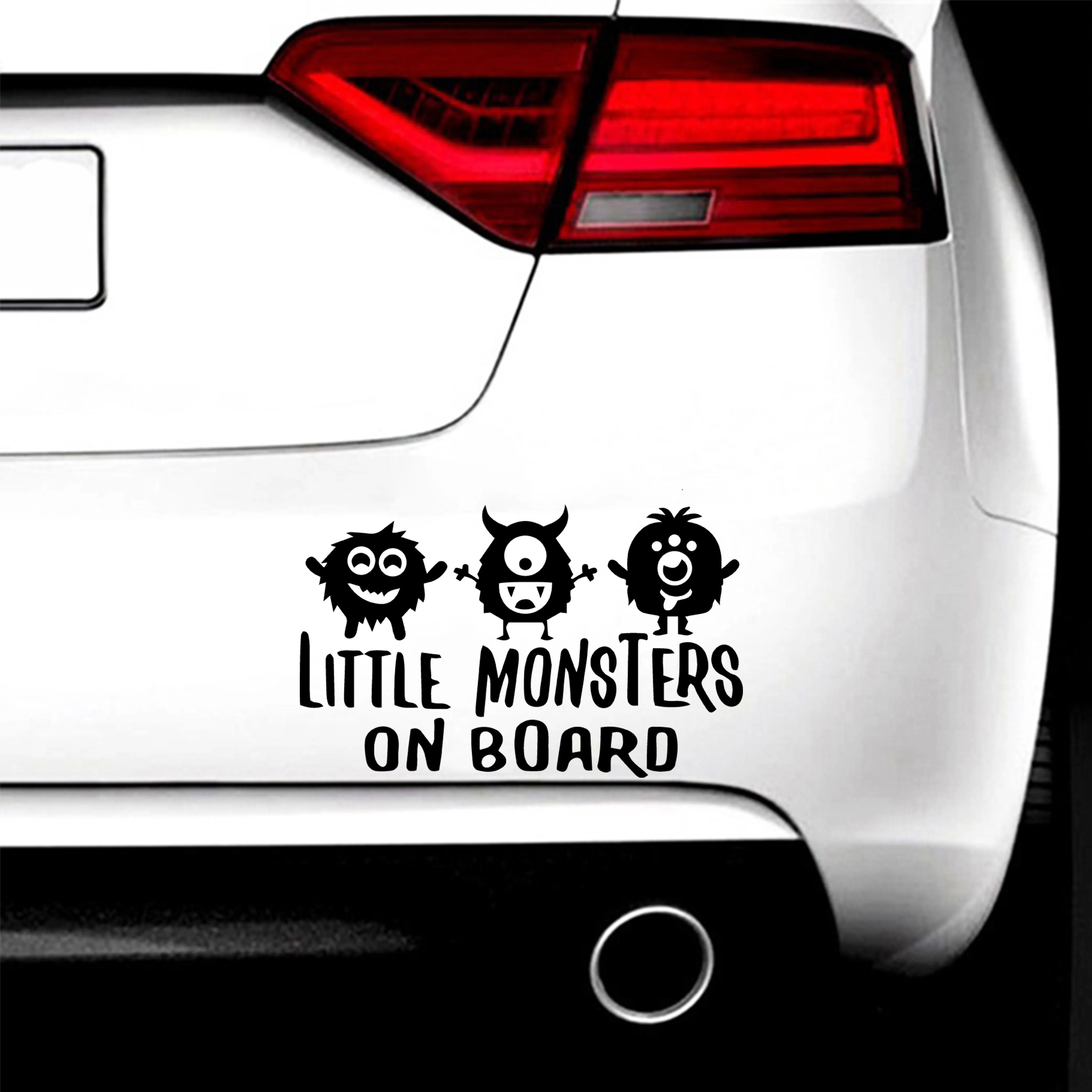 Забавные наклейки с монстрами наклейка на боковые окна капюшоном СССР