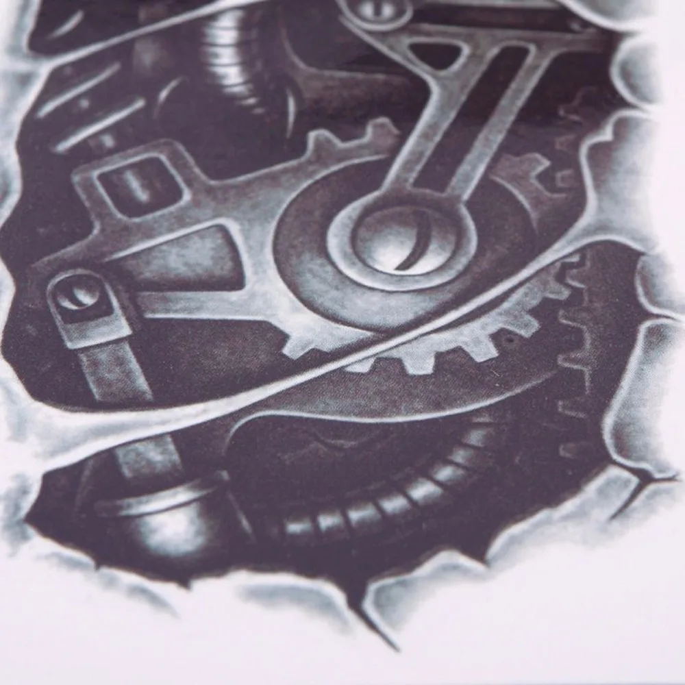 Новинка 3D механический фиксатор для рук гайка тату наклейка мужчин рука тело