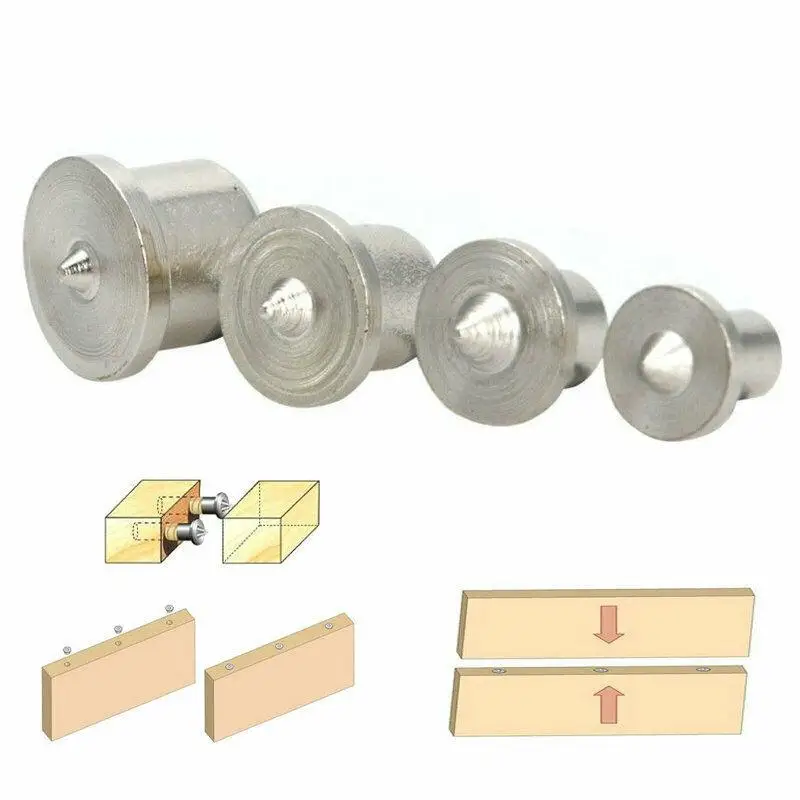 4 шт./компл. дюбель шип Центр набор деревообрабатывающий инструмент Топ круглого
