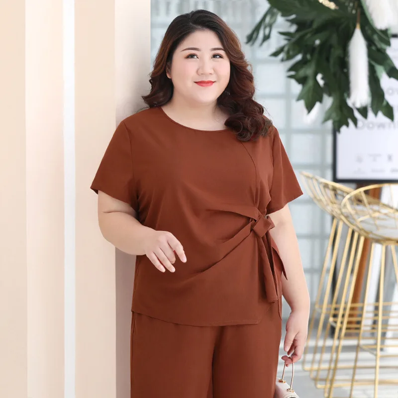 Новинка 2021 летнее платье размера плюс для женщин с коротким рукавом повседневные