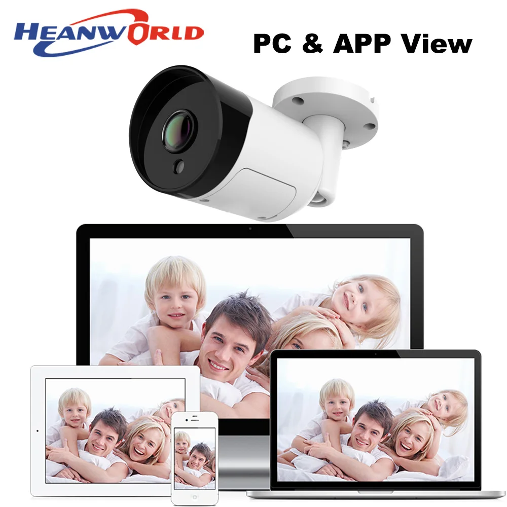 Heanworld HD 180 градусов панорамный рыбий глаз PoE IP камера 3.0MP уличная