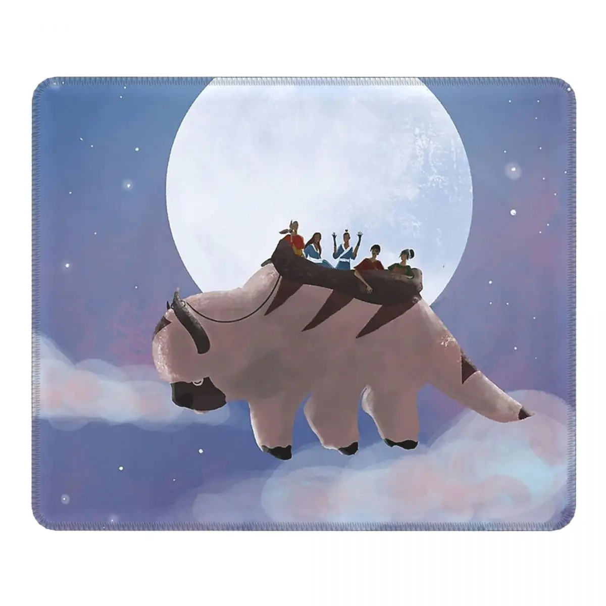 

Appa And Team Vintage Mouse Pad Avatar The Last Airbender Non-Slip Mat Pads Rubber Office Home Deco Mat