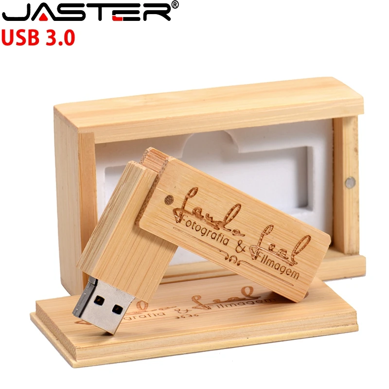 JASTER USB 3,0 Натуральные Деревянные USB+ упаковочная коробка USB флеш-накопитель деревянная Флешка 4G 8GB 16GB 32GB u диск фотографии свадебные подарки