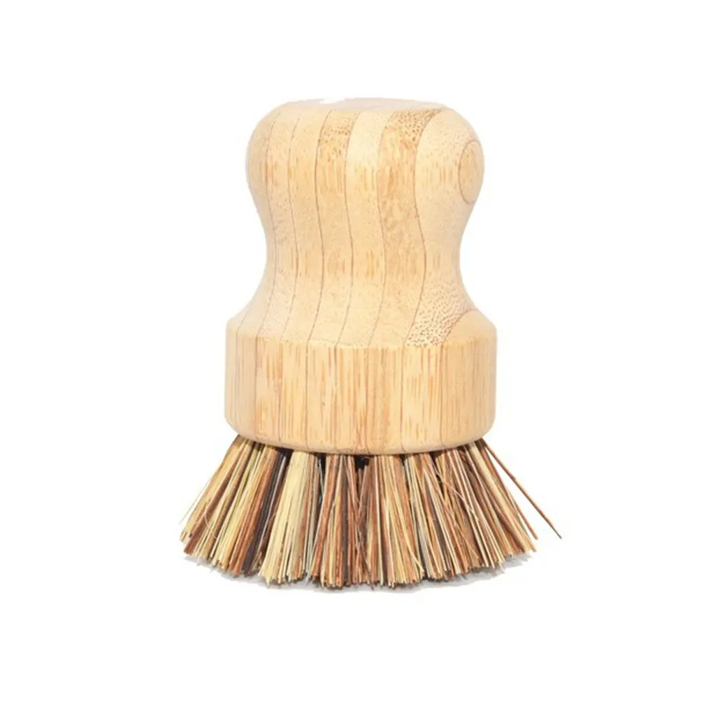

Plant Based Sisal Hemp Cleaning Brush Wooden Long Handle Vegetable Scrub Brush Head Replacement Biodegradable Kitchen Brushes